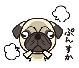 iinu - Pug sticker #3097819