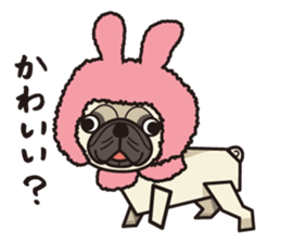 iinu - Pug sticker #3097825