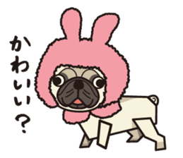 iinu - Pug sticker #3097825