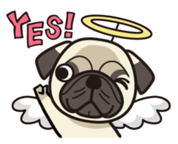 iinu - Pug sticker #3097826