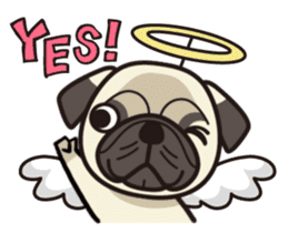 iinu - Pug sticker #3097826