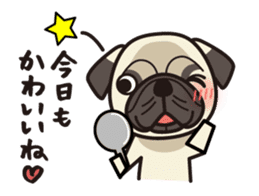 iinu - Pug sticker #3097829