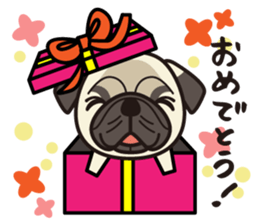 iinu - Pug sticker #3097830