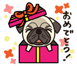 iinu - Pug sticker #3097830