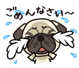 iinu - Pug sticker #3097832