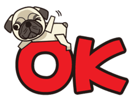 iinu - Pug sticker #3097833