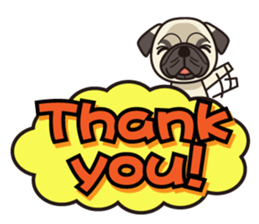 iinu - Pug sticker #3097834