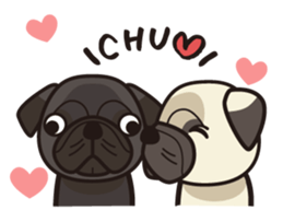 iinu - Pug sticker #3097835
