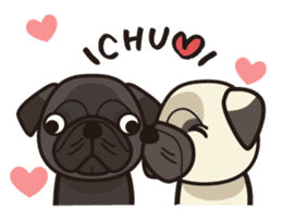 iinu - Pug sticker #3097835