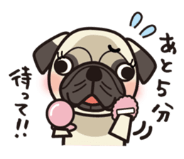 iinu - Pug sticker #3097839