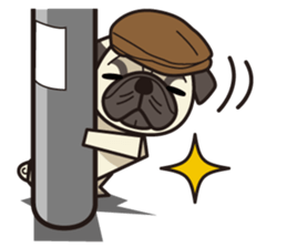 iinu - Pug sticker #3097844