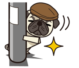 iinu - Pug sticker #3097844