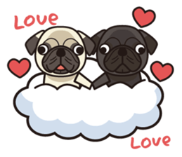 iinu - Pug sticker #3097847