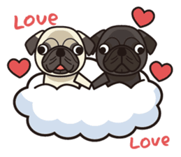 iinu - Pug sticker #3097847