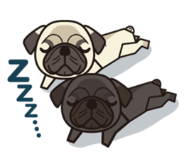 iinu - Pug sticker #3097849