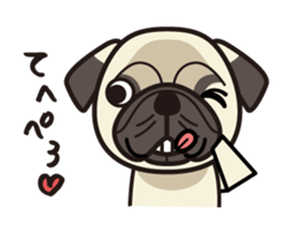 iinu - Pug sticker #3097853