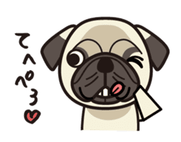 iinu - Pug sticker #3097853