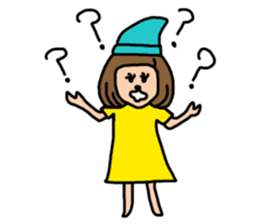 Wavy Bob Girl sticker #3097902