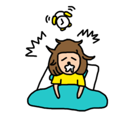 Wavy Bob Girl sticker #3097937