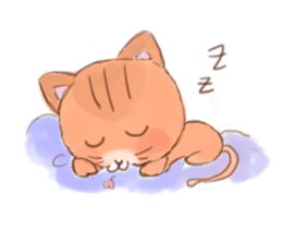 It is a cat leisurely sticker #3098651