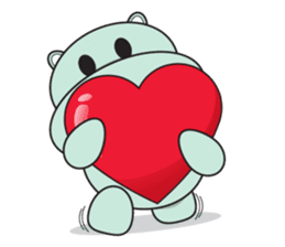 Daniel "Bebe" - The Adorable Hippo sticker #3099699