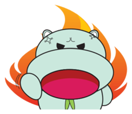 Daniel "Bebe" - The Adorable Hippo sticker #3099702