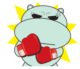 Daniel "Bebe" - The Adorable Hippo sticker #3099705