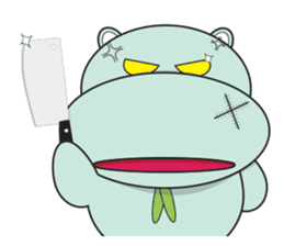 Daniel "Bebe" - The Adorable Hippo sticker #3099708