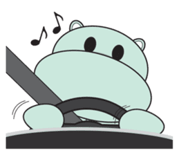 Daniel "Bebe" - The Adorable Hippo sticker #3099709