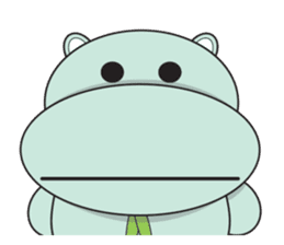 Daniel "Bebe" - The Adorable Hippo sticker #3099713