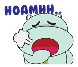 Daniel "Bebe" - The Adorable Hippo sticker #3099717