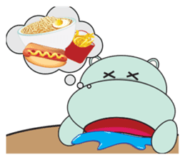 Daniel "Bebe" - The Adorable Hippo sticker #3099718