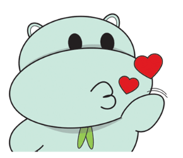 Daniel "Bebe" - The Adorable Hippo sticker #3099719
