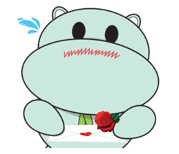 Daniel "Bebe" - The Adorable Hippo sticker #3099720