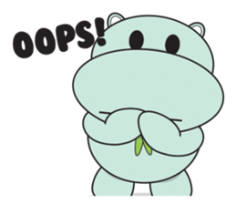 Daniel "Bebe" - The Adorable Hippo sticker #3099723