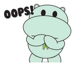 Daniel "Bebe" - The Adorable Hippo sticker #3099723