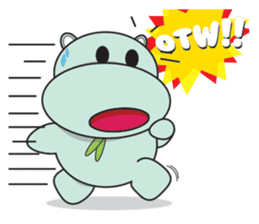 Daniel "Bebe" - The Adorable Hippo sticker #3099724