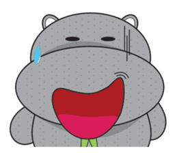 Daniel "Bebe" - The Adorable Hippo sticker #3099728