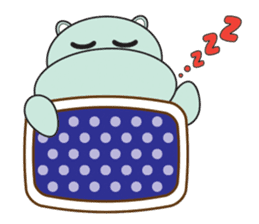 Daniel "Bebe" - The Adorable Hippo sticker #3099729