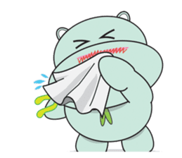 Daniel "Bebe" - The Adorable Hippo sticker #3099731