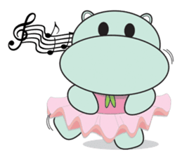 Daniel "Bebe" - The Adorable Hippo sticker #3099733