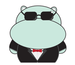 Daniel "Bebe" - The Adorable Hippo sticker #3099734