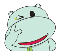 Daniel "Bebe" - The Adorable Hippo sticker #3099736
