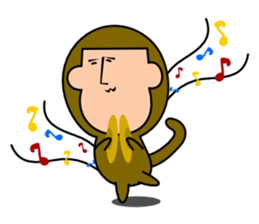 Quiet Monkey sticker #3099819