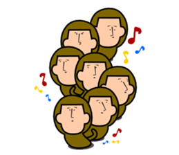 Quiet Monkey sticker #3099821