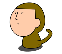 Quiet Monkey sticker #3099822