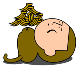 Quiet Monkey sticker #3099823