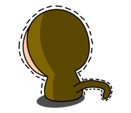 Quiet Monkey sticker #3099827