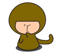 Quiet Monkey sticker #3099830