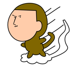 Quiet Monkey sticker #3099832